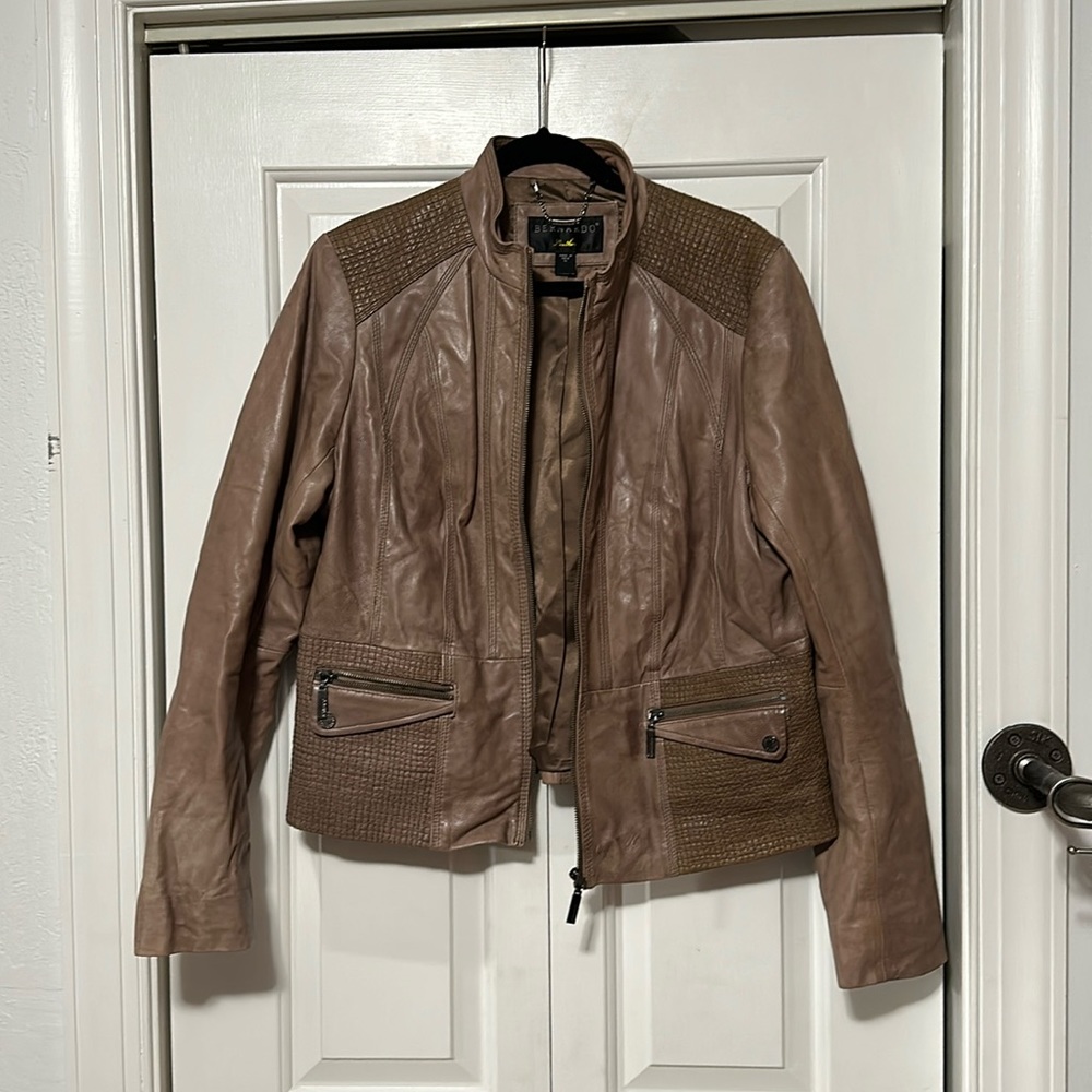 Leather Bomber Jacket
